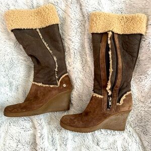 Ugg size 5 boots with wedge heels
